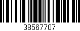 Código de barras (EAN, GTIN, SKU, ISBN): '38567707'