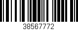 Código de barras (EAN, GTIN, SKU, ISBN): '38567772'