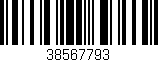 Código de barras (EAN, GTIN, SKU, ISBN): '38567793'