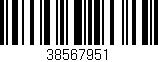 Código de barras (EAN, GTIN, SKU, ISBN): '38567951'