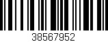 Código de barras (EAN, GTIN, SKU, ISBN): '38567952'