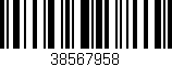 Código de barras (EAN, GTIN, SKU, ISBN): '38567958'