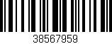 Código de barras (EAN, GTIN, SKU, ISBN): '38567959'