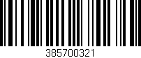 Código de barras (EAN, GTIN, SKU, ISBN): '385700321'