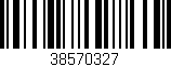 Código de barras (EAN, GTIN, SKU, ISBN): '38570327'