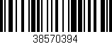 Código de barras (EAN, GTIN, SKU, ISBN): '38570394'