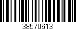 Código de barras (EAN, GTIN, SKU, ISBN): '38570613'