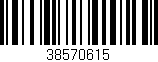 Código de barras (EAN, GTIN, SKU, ISBN): '38570615'