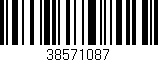 Código de barras (EAN, GTIN, SKU, ISBN): '38571087'