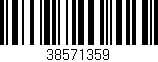 Código de barras (EAN, GTIN, SKU, ISBN): '38571359'