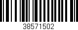 Código de barras (EAN, GTIN, SKU, ISBN): '38571502'