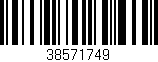 Código de barras (EAN, GTIN, SKU, ISBN): '38571749'