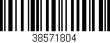 Código de barras (EAN, GTIN, SKU, ISBN): '38571804'