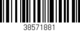 Código de barras (EAN, GTIN, SKU, ISBN): '38571881'
