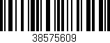 Código de barras (EAN, GTIN, SKU, ISBN): '38575609'