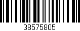 Código de barras (EAN, GTIN, SKU, ISBN): '38575805'