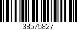 Código de barras (EAN, GTIN, SKU, ISBN): '38575827'