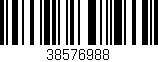 Código de barras (EAN, GTIN, SKU, ISBN): '38576988'