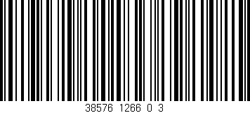 Código de barras (EAN, GTIN, SKU, ISBN): '38576_1266_0_3'