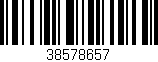Código de barras (EAN, GTIN, SKU, ISBN): '38578657'