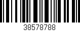 Código de barras (EAN, GTIN, SKU, ISBN): '38578788'