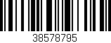 Código de barras (EAN, GTIN, SKU, ISBN): '38578795'