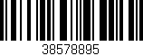 Código de barras (EAN, GTIN, SKU, ISBN): '38578895'