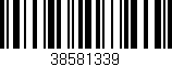 Código de barras (EAN, GTIN, SKU, ISBN): '38581339'