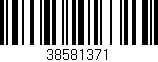 Código de barras (EAN, GTIN, SKU, ISBN): '38581371'