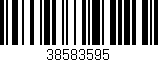Código de barras (EAN, GTIN, SKU, ISBN): '38583595'