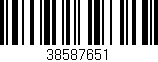 Código de barras (EAN, GTIN, SKU, ISBN): '38587651'