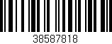Código de barras (EAN, GTIN, SKU, ISBN): '38587818'