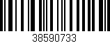 Código de barras (EAN, GTIN, SKU, ISBN): '38590733'