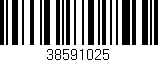 Código de barras (EAN, GTIN, SKU, ISBN): '38591025'