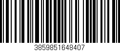Código de barras (EAN, GTIN, SKU, ISBN): '3859851648407'