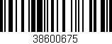 Código de barras (EAN, GTIN, SKU, ISBN): '38600675'