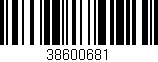 Código de barras (EAN, GTIN, SKU, ISBN): '38600681'