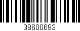 Código de barras (EAN, GTIN, SKU, ISBN): '38600693'