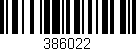 Código de barras (EAN, GTIN, SKU, ISBN): '386022'