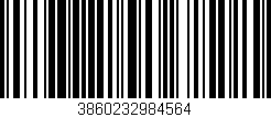 Código de barras (EAN, GTIN, SKU, ISBN): '3860232984564'