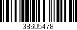Código de barras (EAN, GTIN, SKU, ISBN): '38605478'