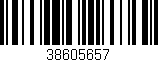 Código de barras (EAN, GTIN, SKU, ISBN): '38605657'