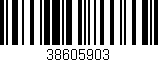 Código de barras (EAN, GTIN, SKU, ISBN): '38605903'