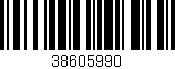Código de barras (EAN, GTIN, SKU, ISBN): '38605990'