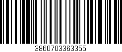Código de barras (EAN, GTIN, SKU, ISBN): '3860703363355'