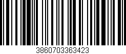 Código de barras (EAN, GTIN, SKU, ISBN): '3860703363423'