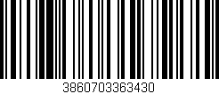 Código de barras (EAN, GTIN, SKU, ISBN): '3860703363430'