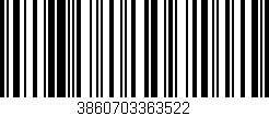 Código de barras (EAN, GTIN, SKU, ISBN): '3860703363522'