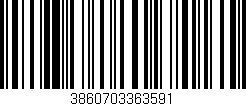 Código de barras (EAN, GTIN, SKU, ISBN): '3860703363591'