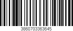 Código de barras (EAN, GTIN, SKU, ISBN): '3860703363645'